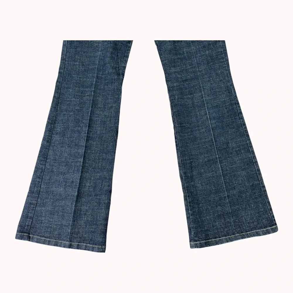 Kenneth Cole Jeans Womens 8 (30x31)‎ Blue Flare Wide Leg Stretch USA